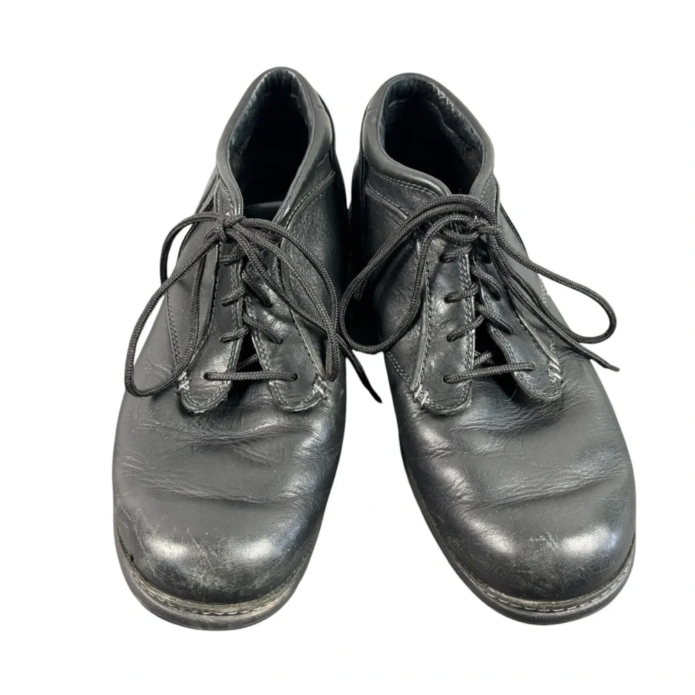Red Wing Black Leather Slip And Oil Resistant Ankle Boots Work 4968 Men's 9EE